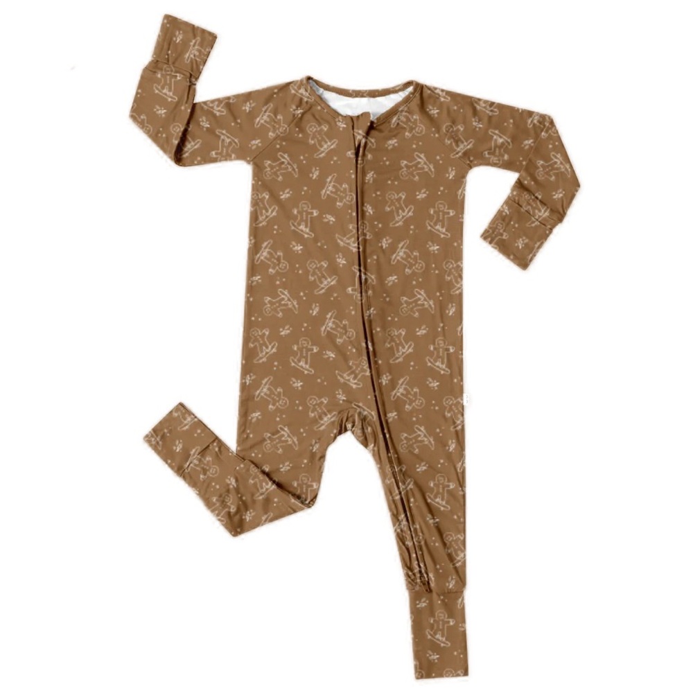 Convertible Bamboo Romper - Gingerbread Shred
